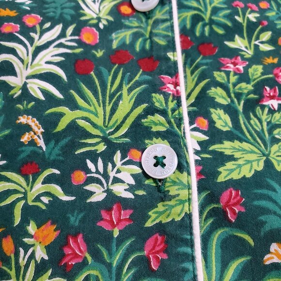 PrintFresh Pajama Top M Unicorn's Garden Juniper Organic Cotton Short Sleeve - Picture 9 of 13